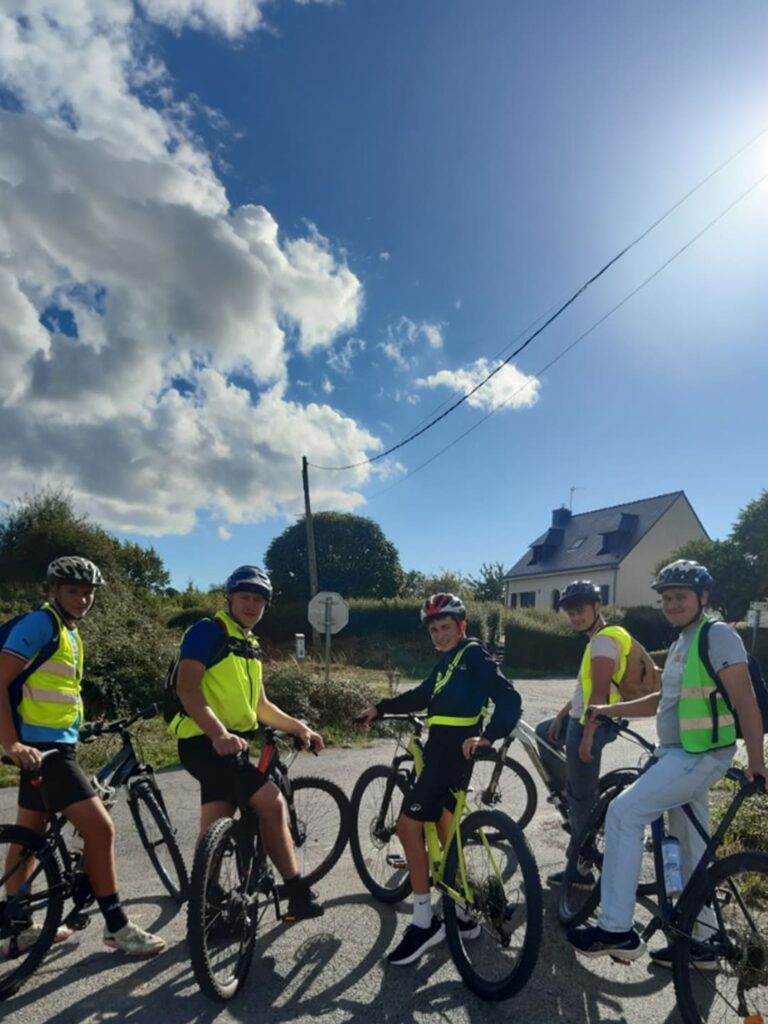 Élèves de Seconde CGEA lors d’une sortie à vélo à Pénestin