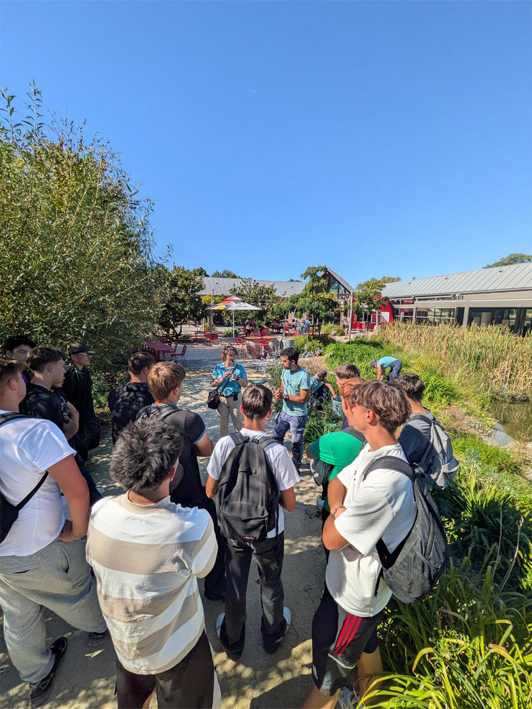 Apprentis en formation paysagère au Jardin des Plantes d’Angers